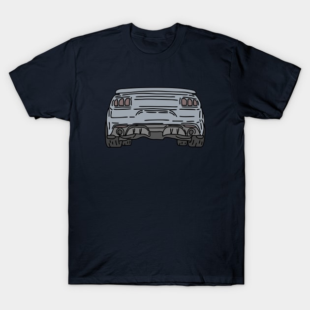 back of a muscle car T-Shirt by fokaction